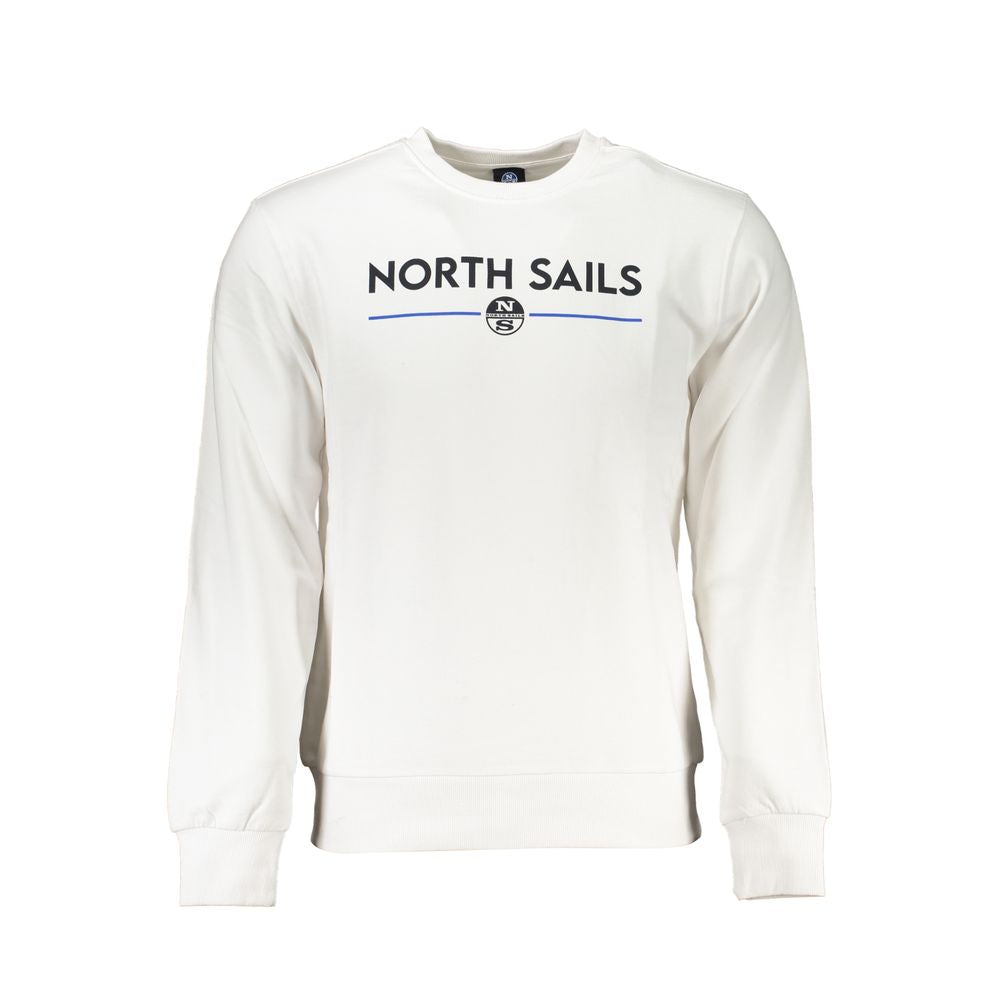 Herren-Sweatshirt aus weißer Baumwolle