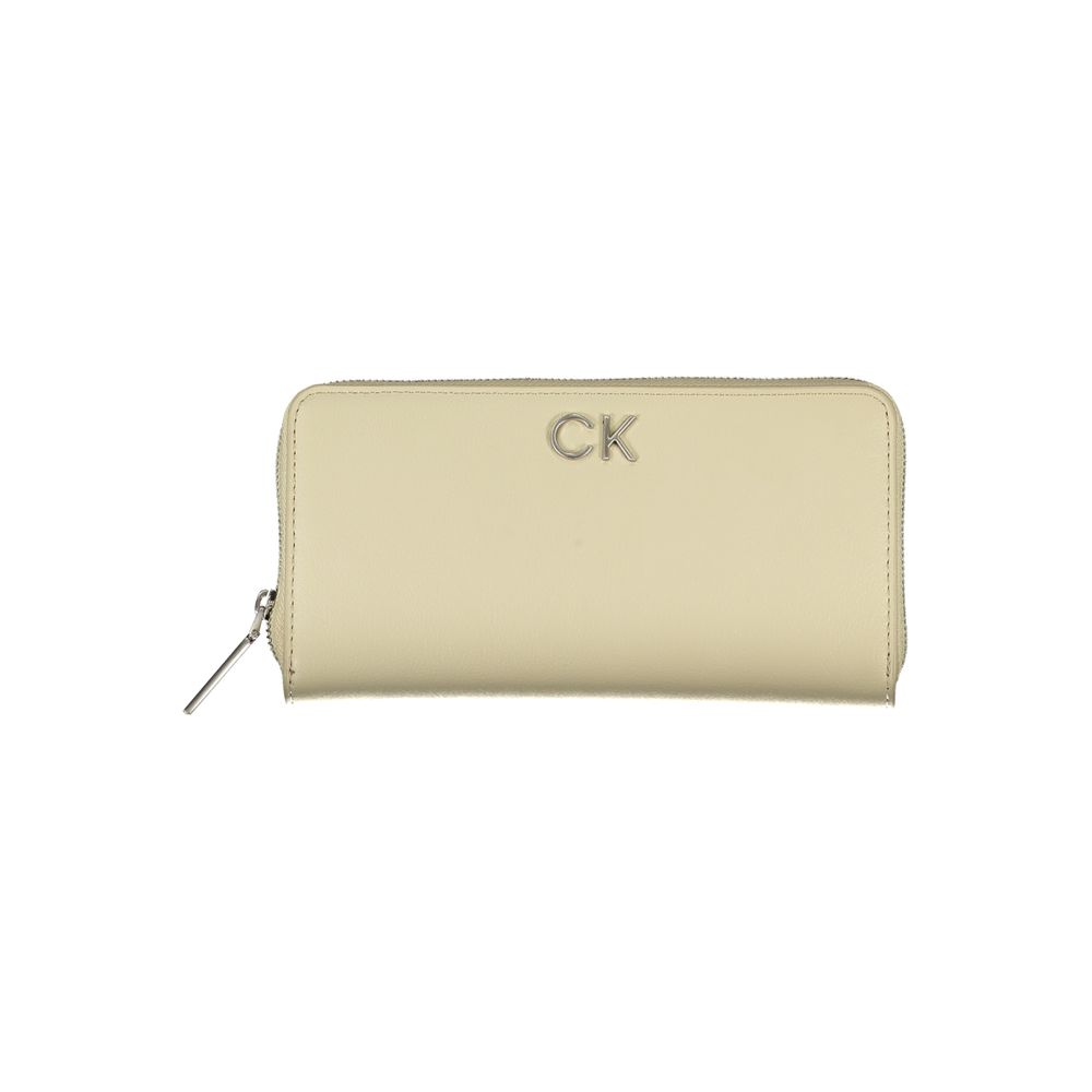 Beige Polyurethan Damen Portemonnaie