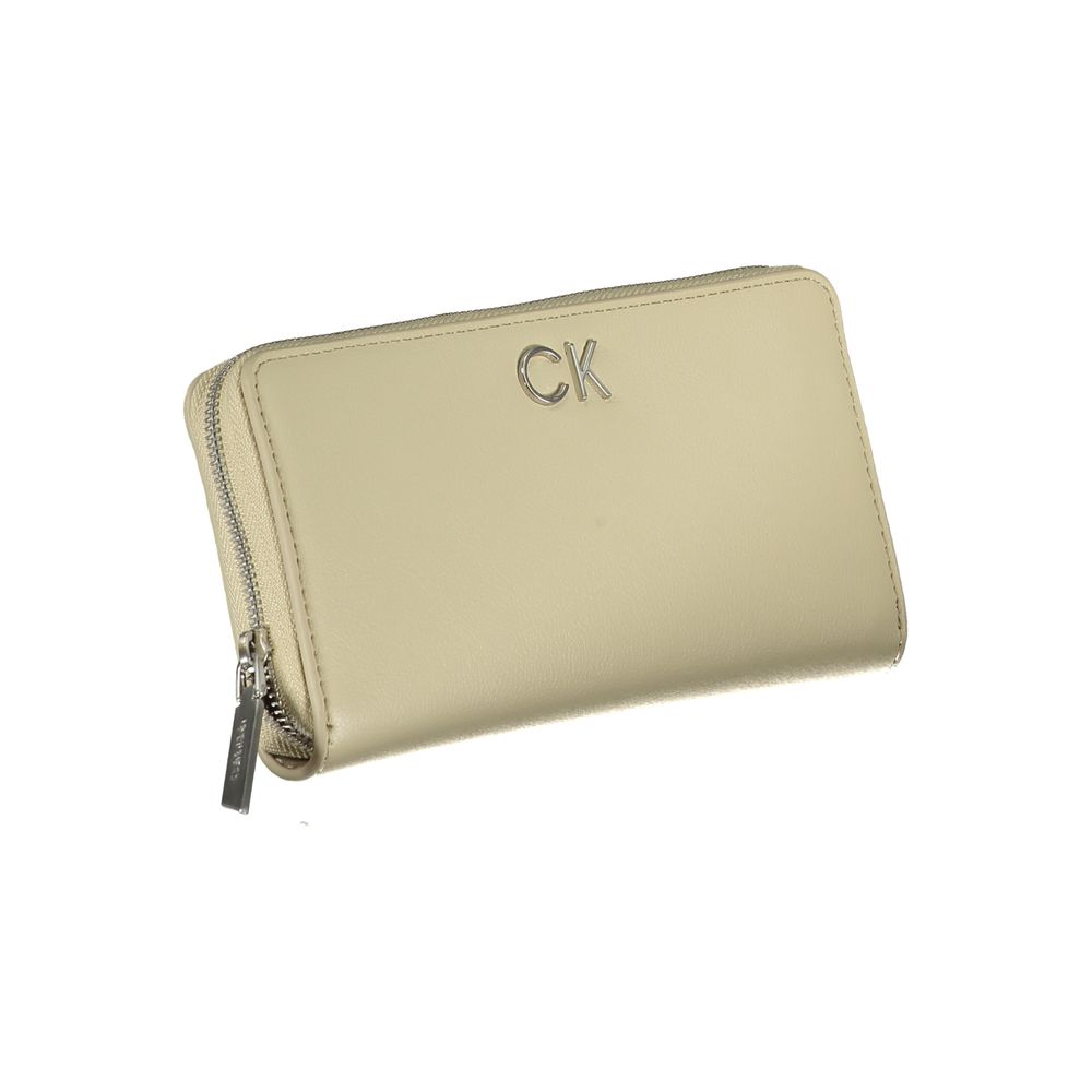 Beige Polyurethan Damen Portemonnaie