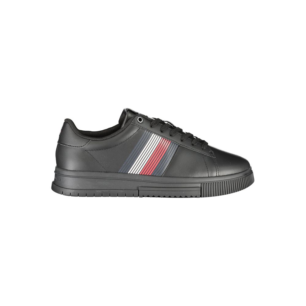 Sneaker da uomo in poliuretano nero