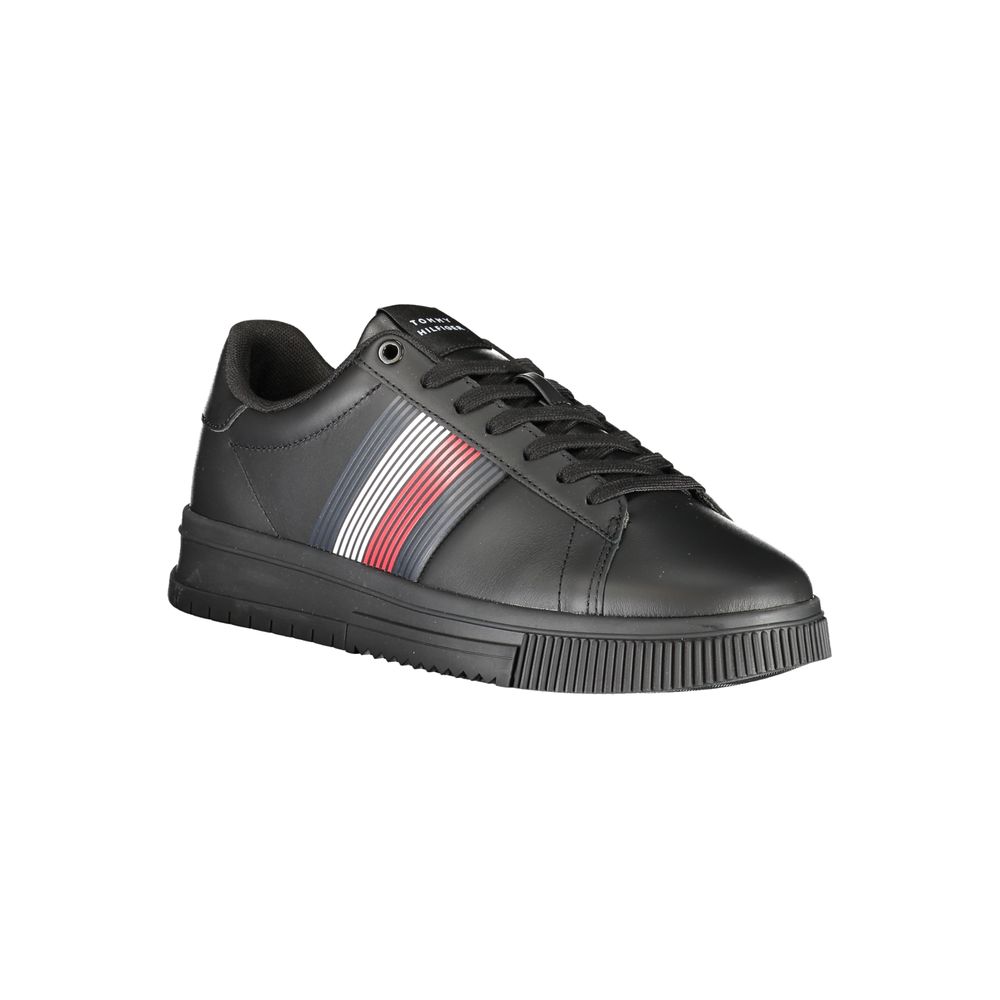 Sneaker da uomo in poliuretano nero