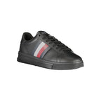 Sneaker da uomo in poliuretano nero