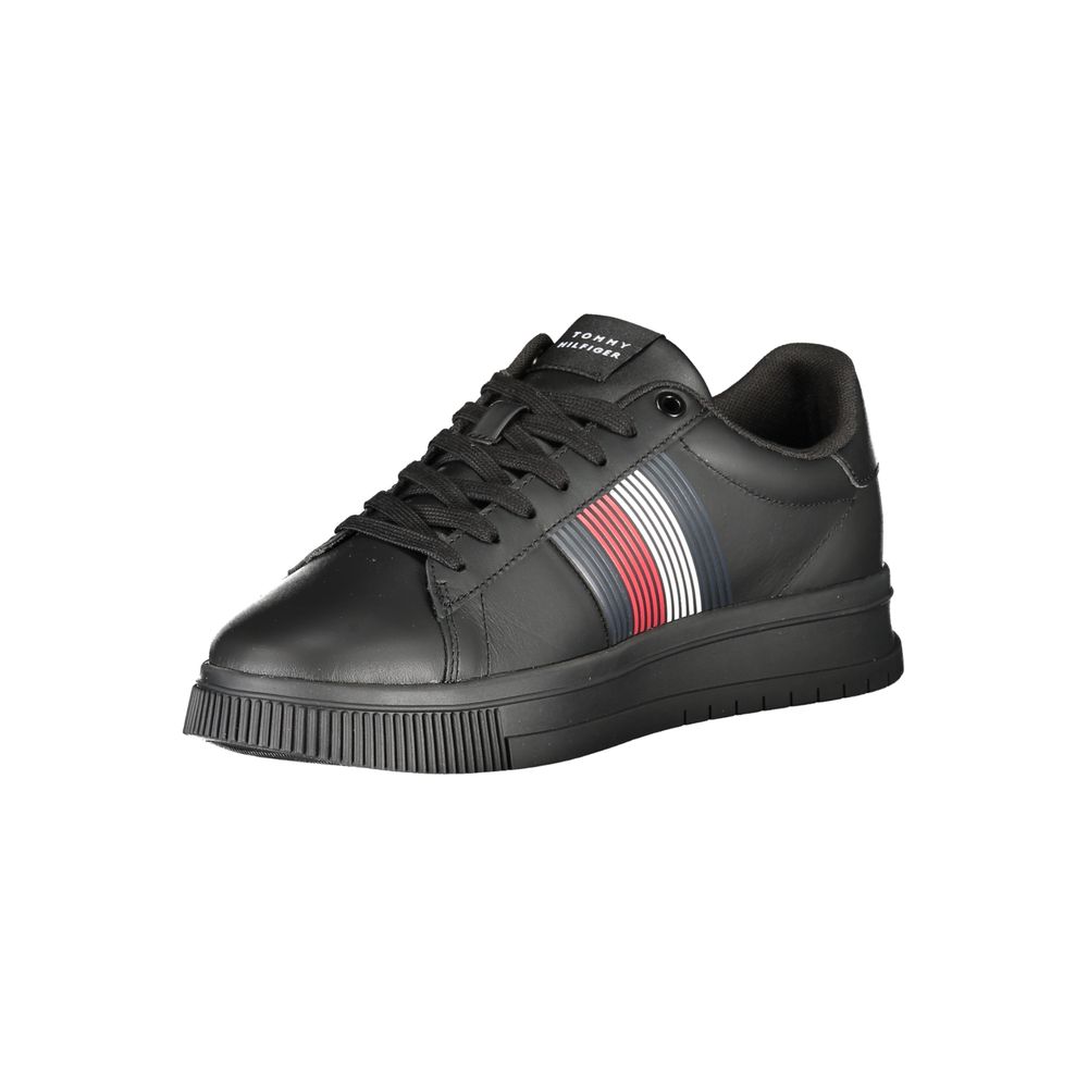 Sneaker da uomo in poliuretano nero