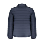 Blu Polyester Men's Jacket