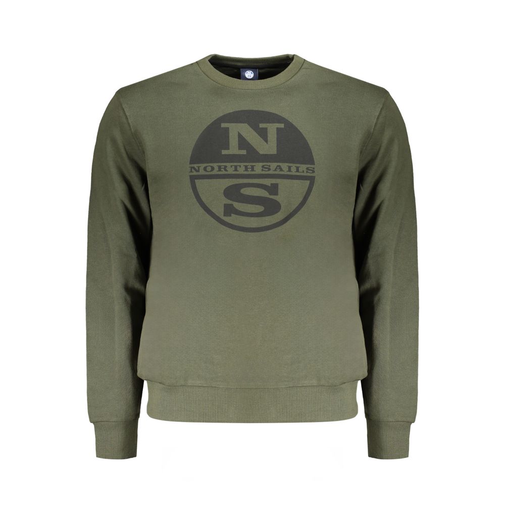 Grünes Baumwoll-Herren-Sweatshirt