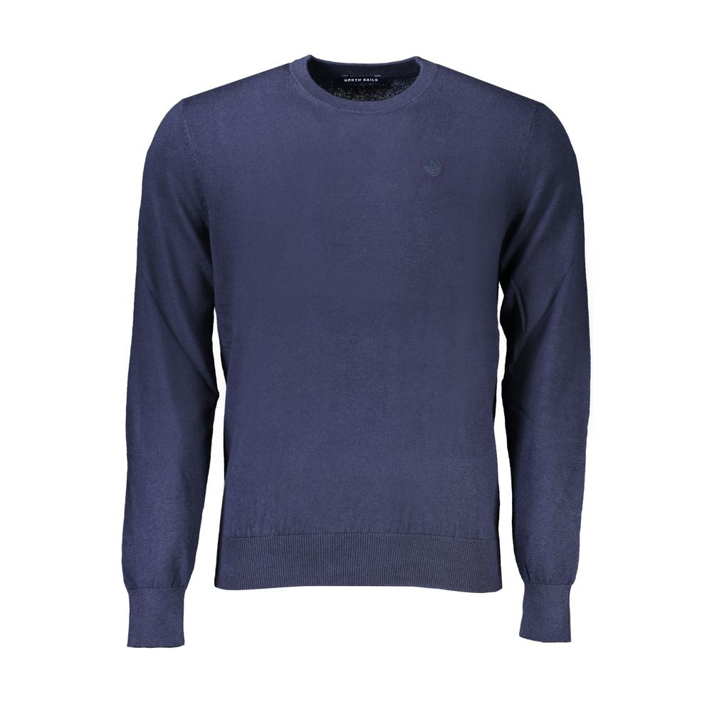 Blue Cotton Men's Sweater