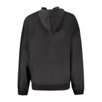 Black Cotton Women Sweatshirt