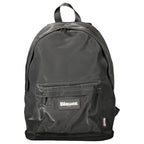 Black Polyester Men's Backpack