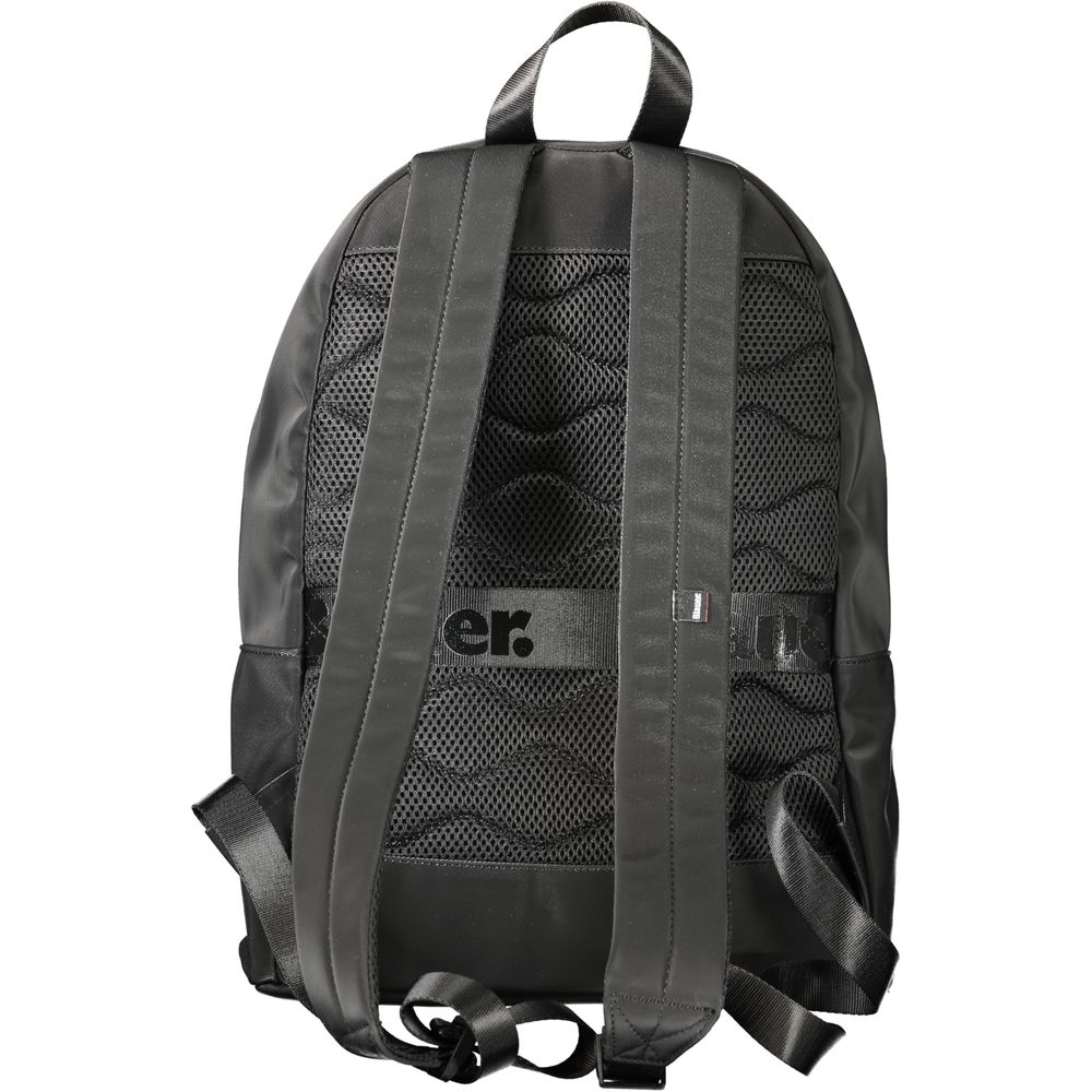 Black Polyester Men's Backpack