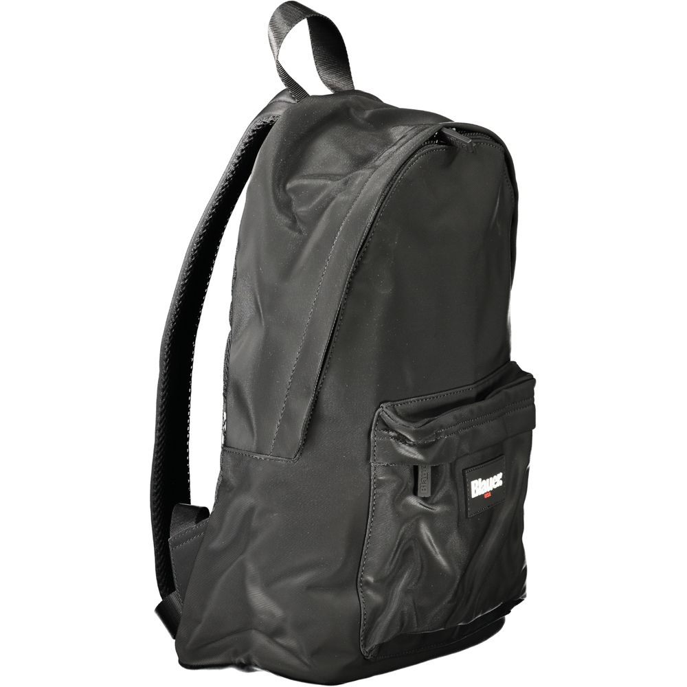 Black Polyester Men's Backpack