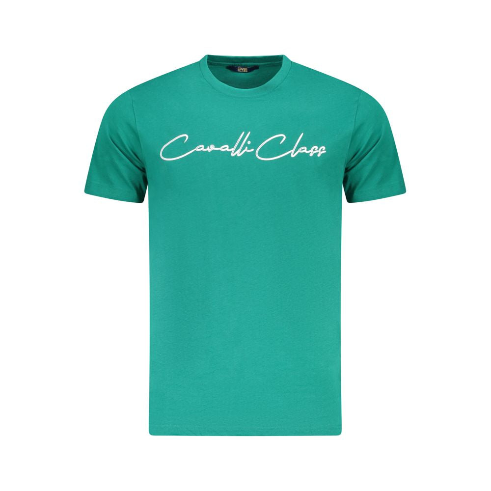 Grünes Baumwoll-Herren-T-Shirt