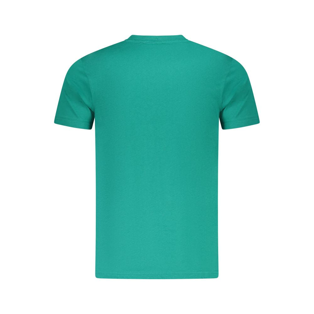Grünes Baumwoll-Herren-T-Shirt