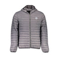 Graue Polyamid Herrenjacke