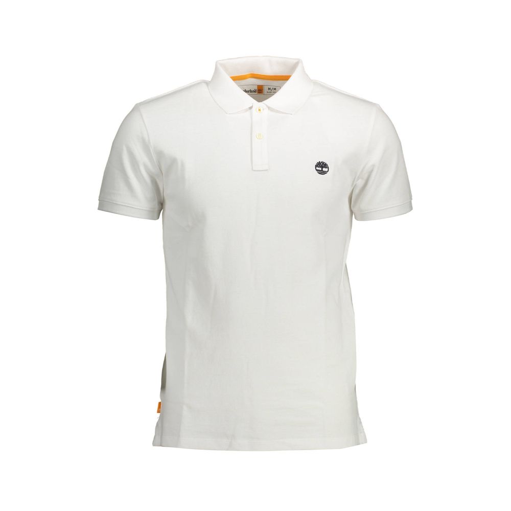 Weißes Herren-Poloshirt aus Baumwolle