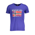 Blue Cotton Men's T-Shirt