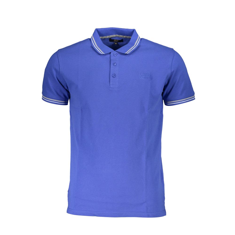 Blue Cotton Men's Polo