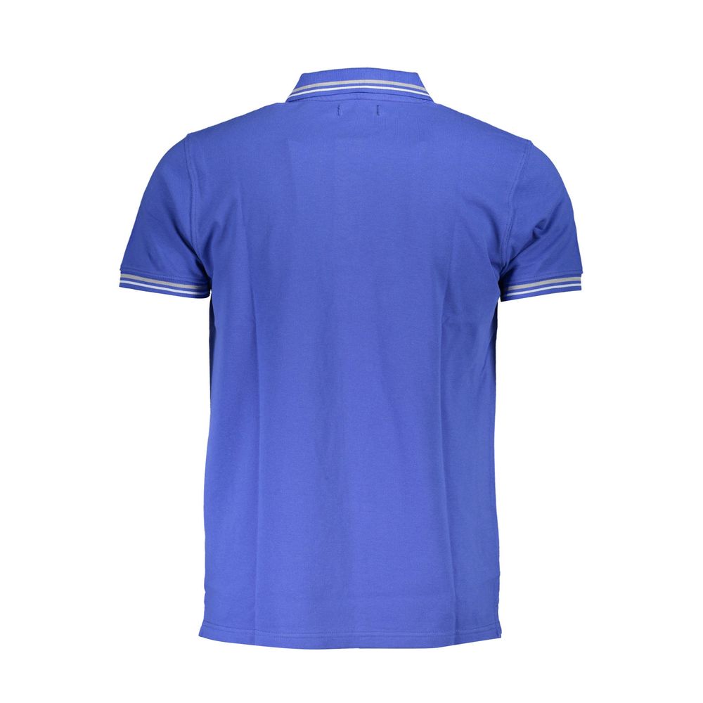 Blue Cotton Men's Polo