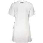 Weißes Damenkleid aus Baumwolle