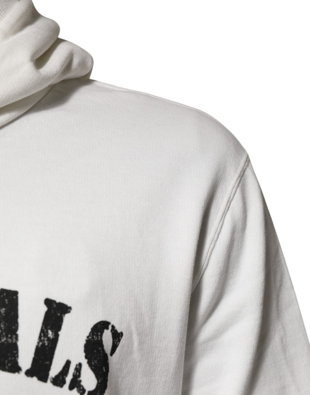 Weißer Kapuzenpullover mit DG ROYAL Print aus Baumwolle