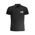 Herren Polo-Shirt aus schwarzer Baumwolle