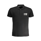 Herren Polo-Shirt aus schwarzer Baumwolle