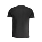 Herren Polo-Shirt aus schwarzer Baumwolle