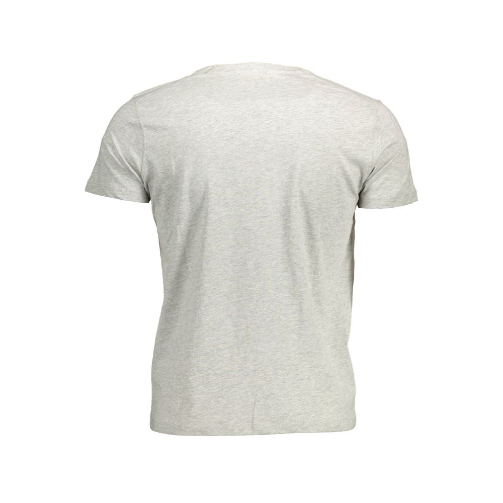 Graues Baumwoll-Herren-T-Shirt