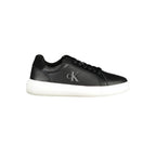 Black Polyurethane Men Sneaker