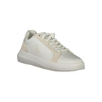 Weiße Polyurethan Herren-Sneaker