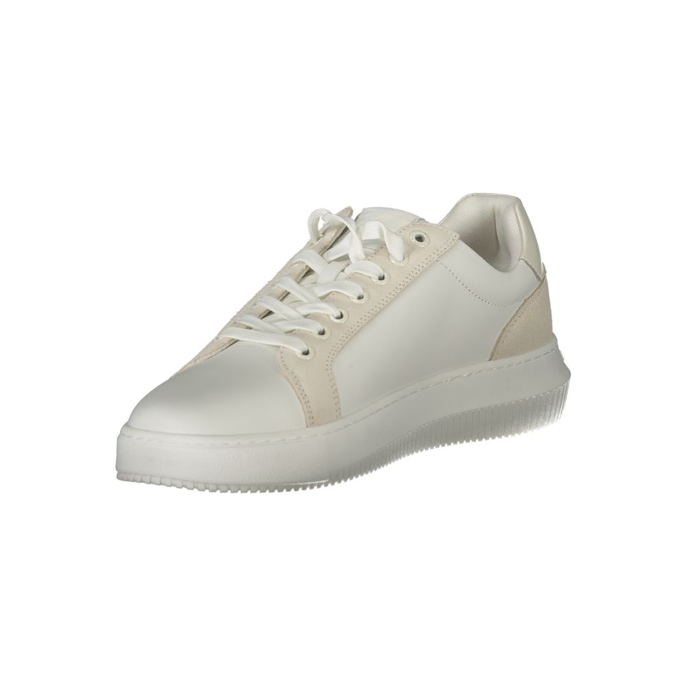 Weiße Polyurethan Herren-Sneaker