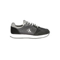 Schwarzer Polyurethan Herren-Sneaker