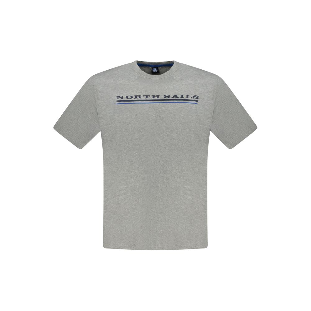 Grey Cotton Men T-Shirt