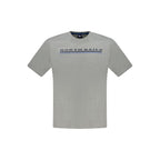Grey Cotton Men T-Shirt