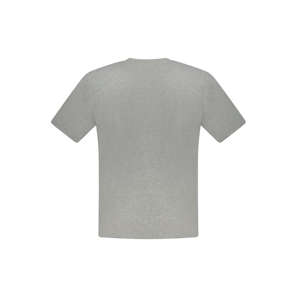 Grey Cotton Men T-Shirt
