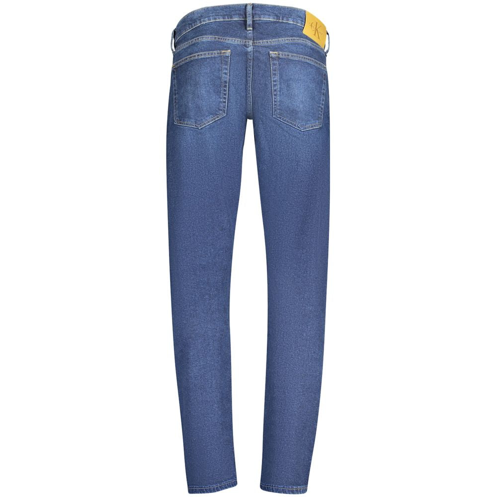 Blaue Baumwoll-Herrenjeans