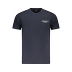 Blaues Baumwoll-Herren-T-Shirt