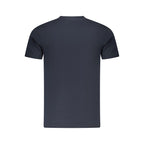 Blaues Baumwoll-Herren-T-Shirt