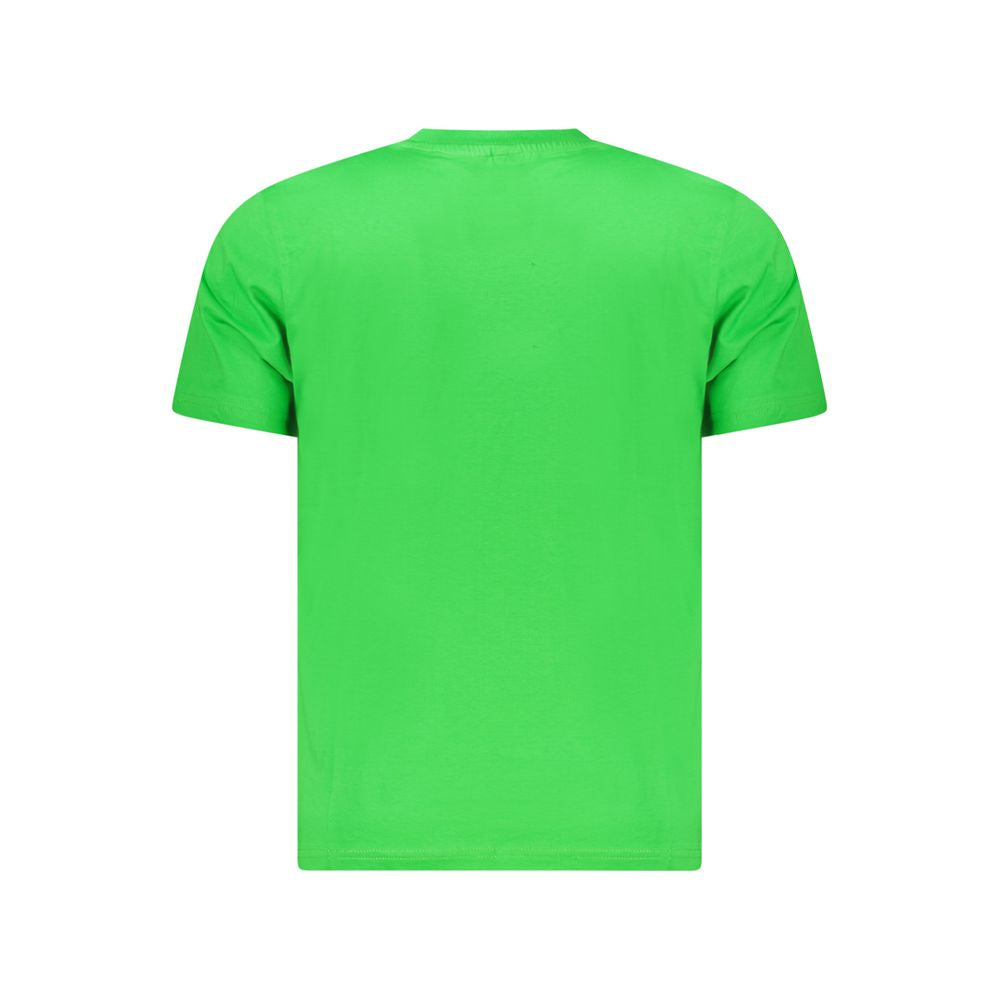 Grünes Baumwoll-Herren-T-Shirt
