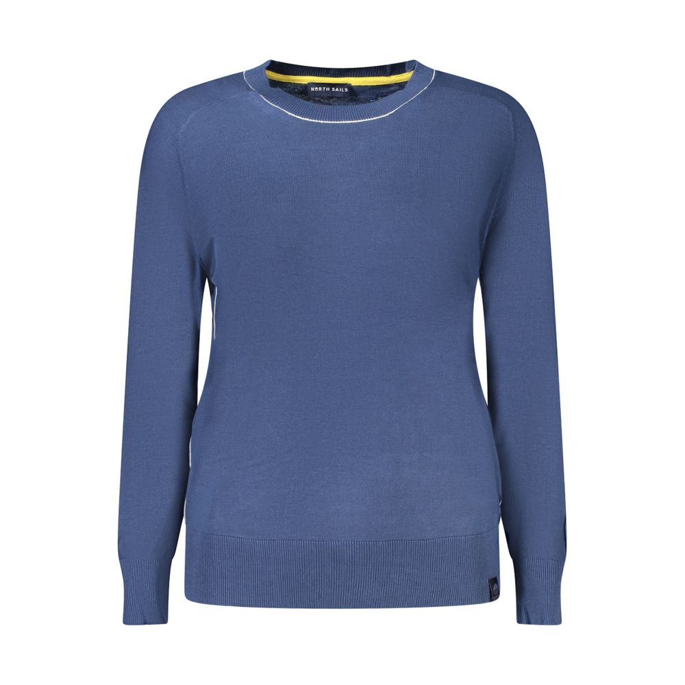 Blauer Damenpullover aus Viskose