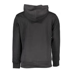 Black Cotton Men Sweatshirt