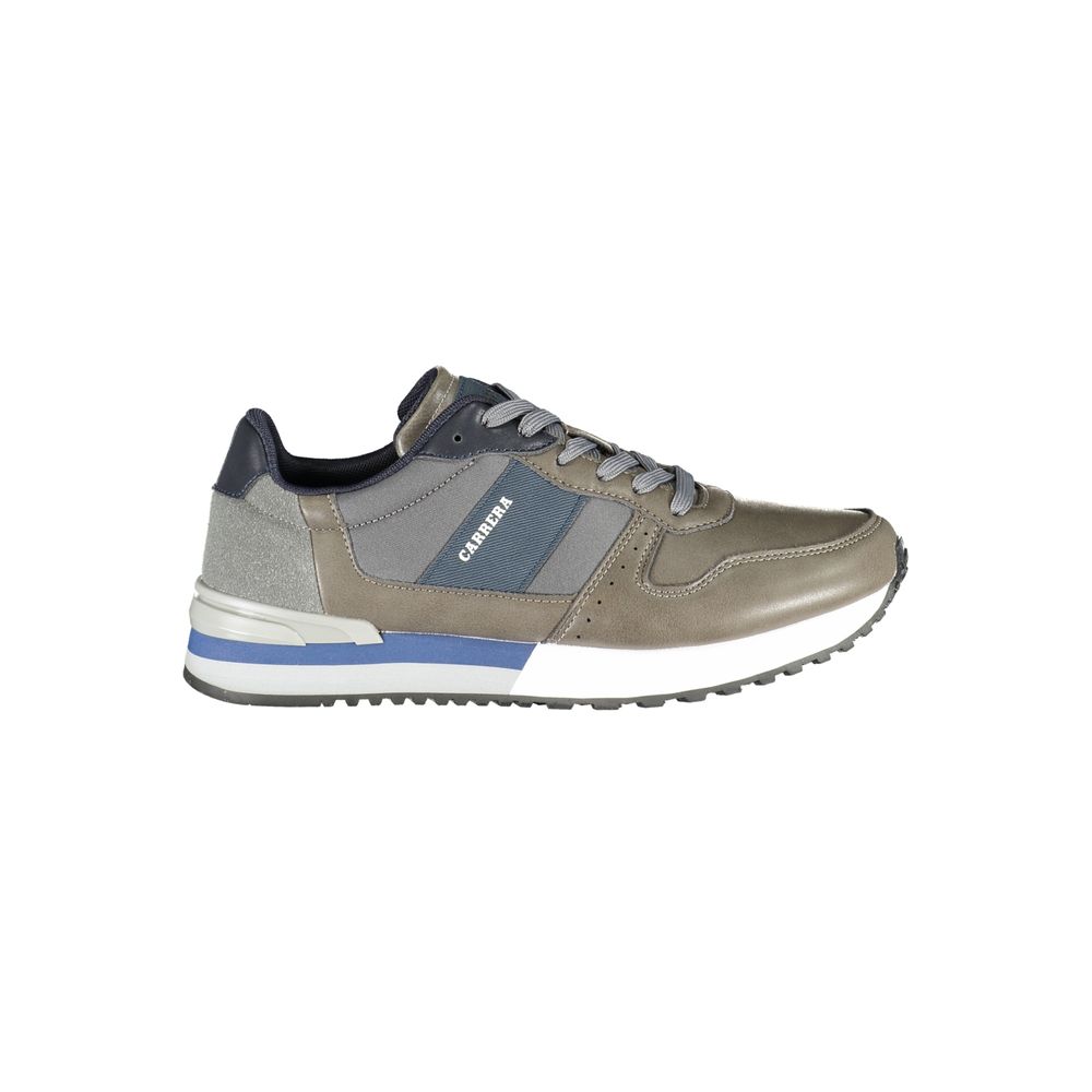 Brown Polyester Men's Sneaker