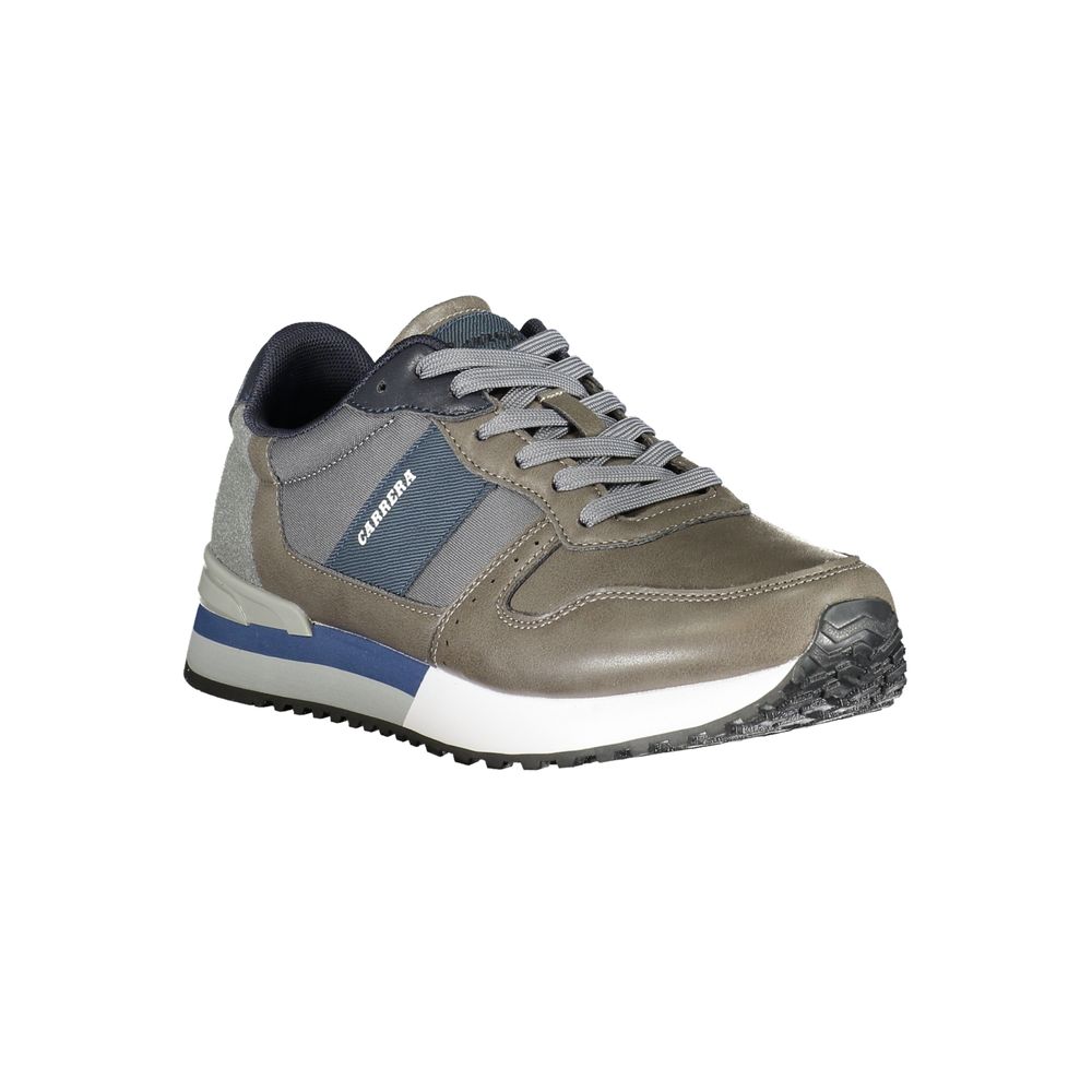 Brown Polyester Men's Sneaker