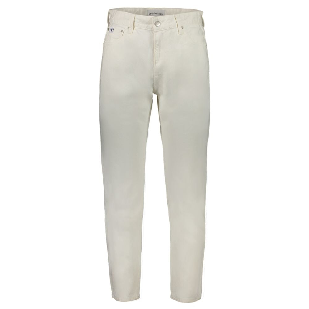 Weiße Herrenjeans aus Baumwolle