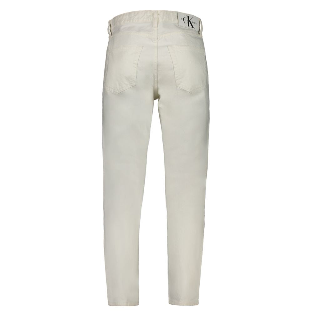 Weiße Herrenjeans aus Baumwolle