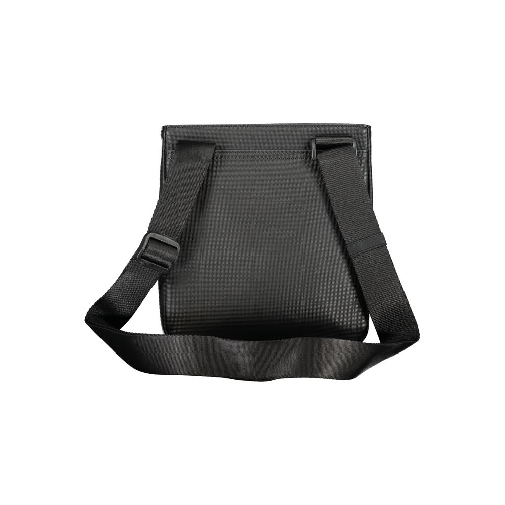 Schwarze Herren-Schultertasche aus Polyurethan