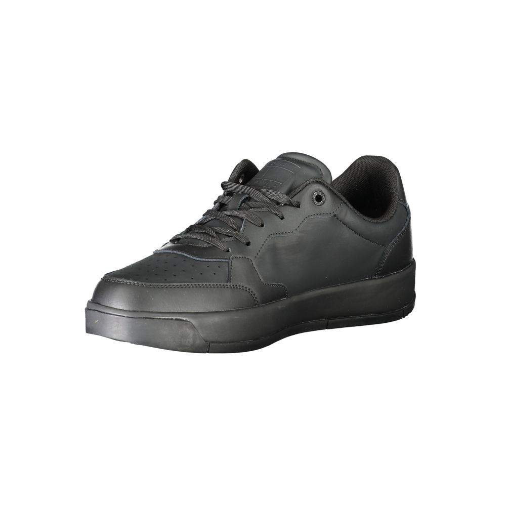 Schwarz Polyurethan Herren Sneaker