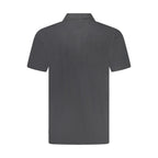 Black Cotton Men Polo Shirt