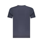 Blaues Baumwoll-Herren-T-Shirt
