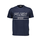 Herren-T-Shirt aus blauer Baumwolle