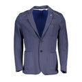 Blaue Herrenjacke aus Baumwolle
